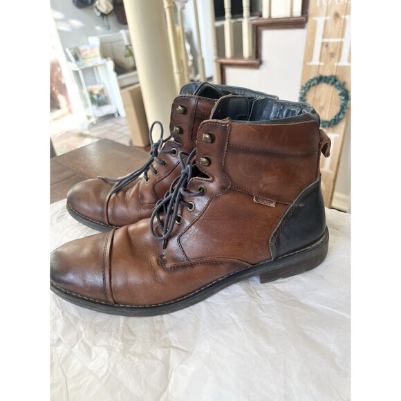 Pikolinos York Leather Lace-Up  Ankle Boots Men’s Size 45 11 $250 Brown Black main image 6